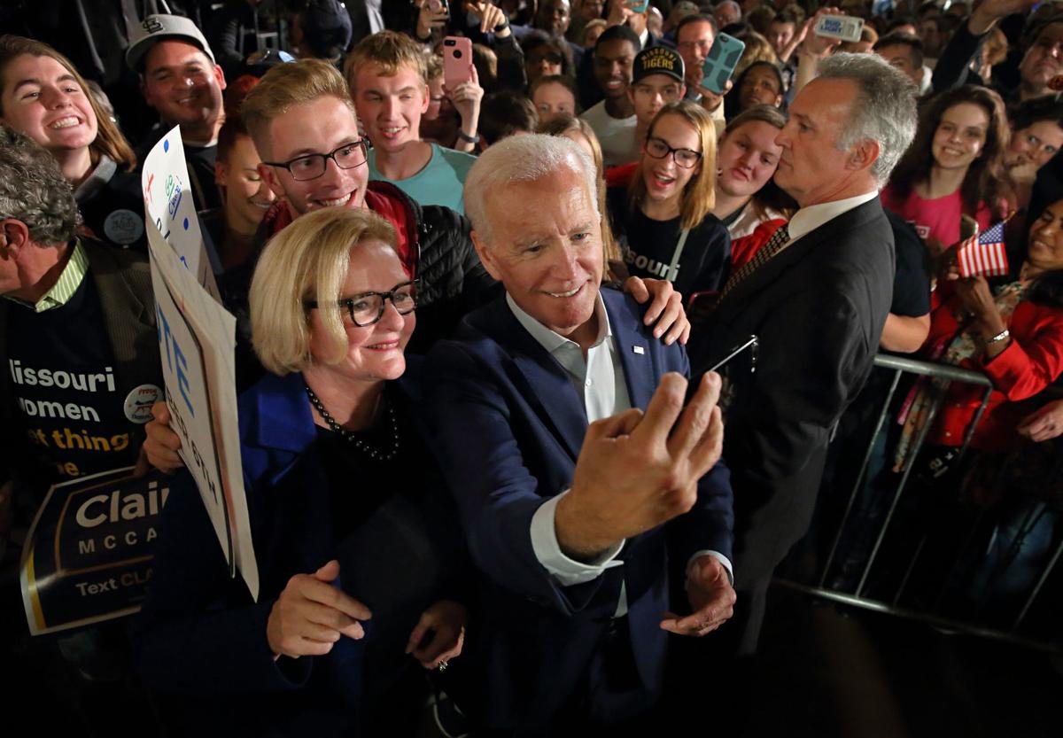 Character On The Ballot Biden Tells Crowd At Rally For Mccaskill Politics Stltoday Com