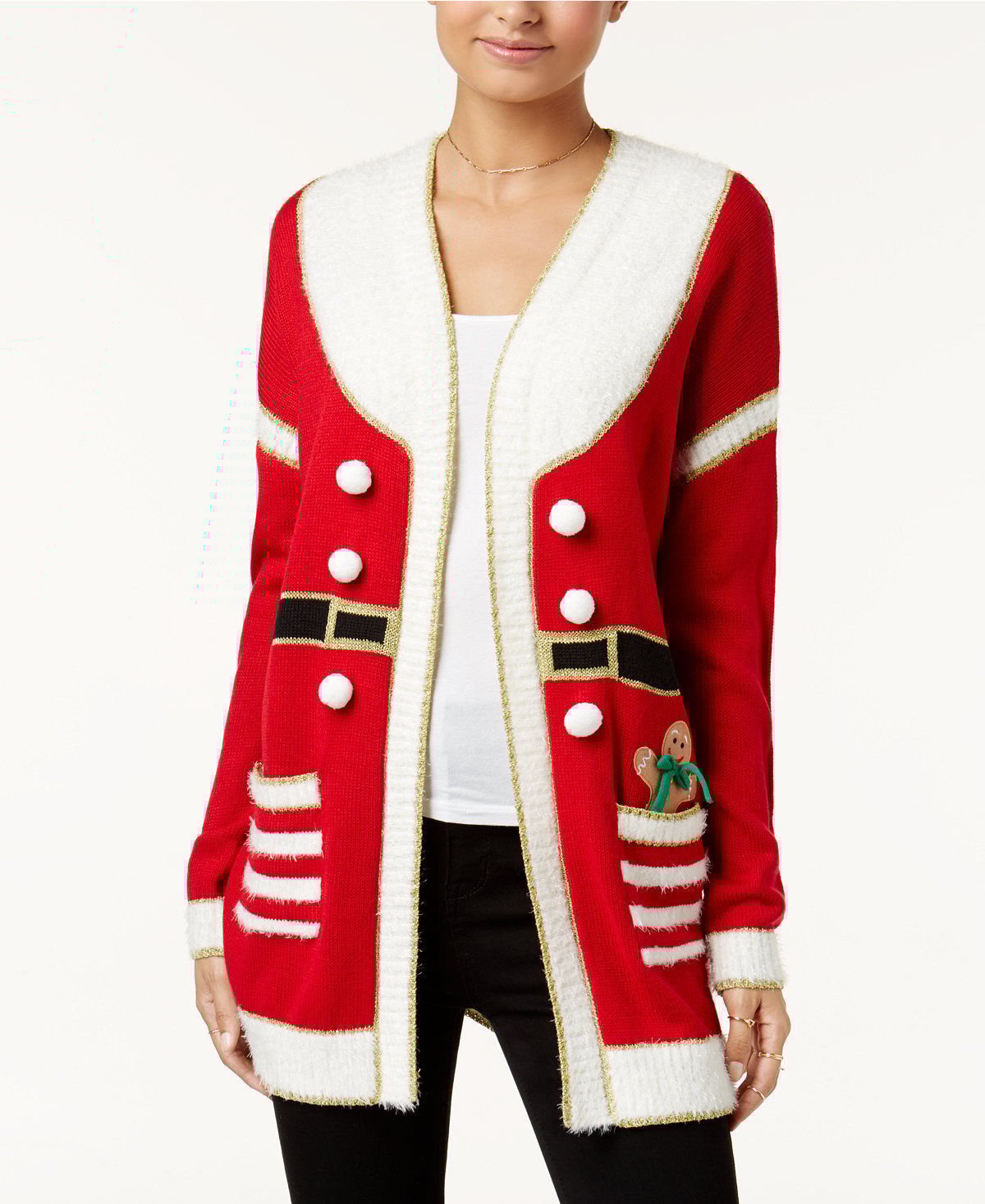 mrs claus cardigan