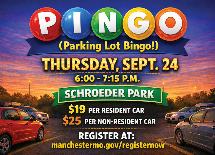 Parking Lot Bingo Set for Sept. 24 at Schroeder Park