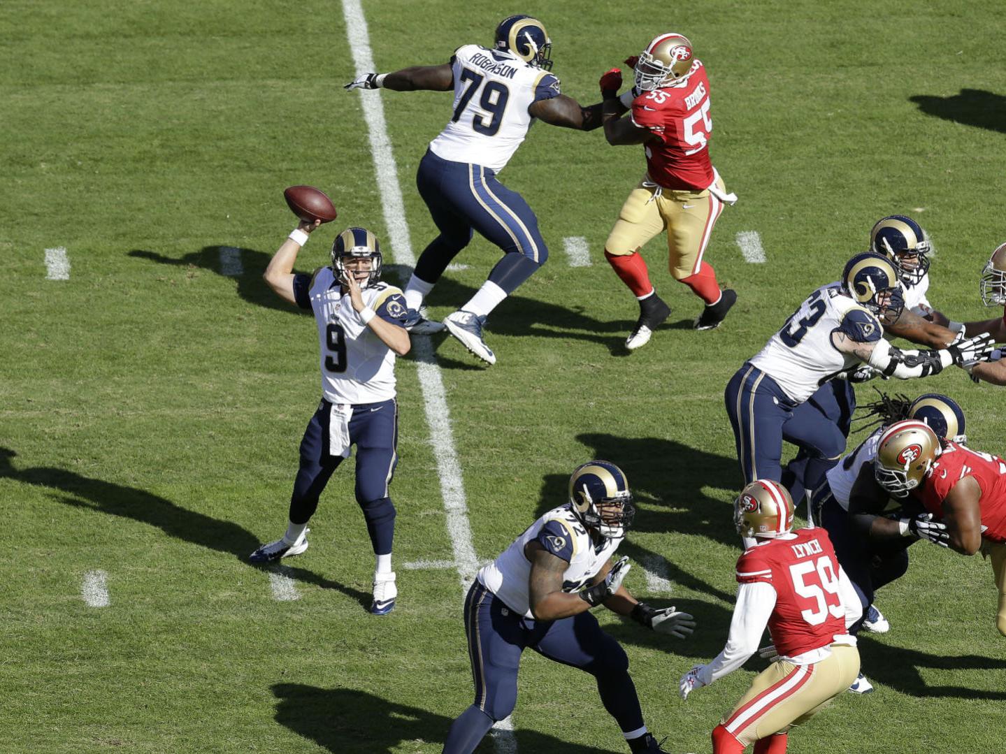 Rams Offensive Line Regrouped Against 49ers Pro Football Stltoday Com