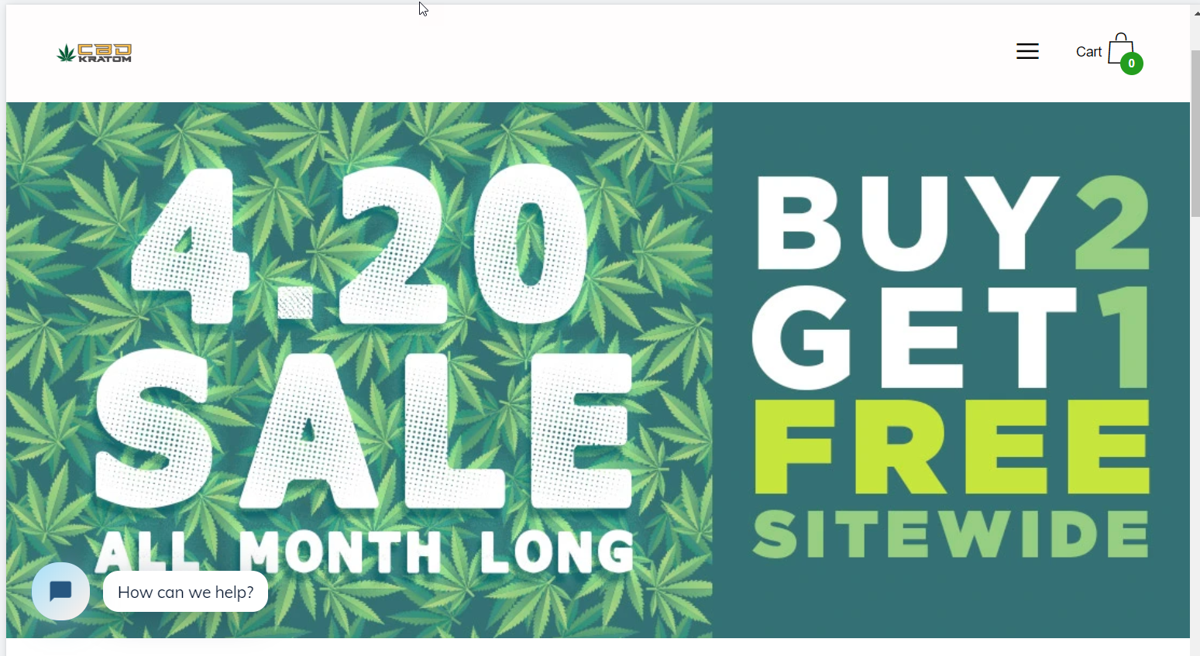 CBD Kratom's 420 Sale