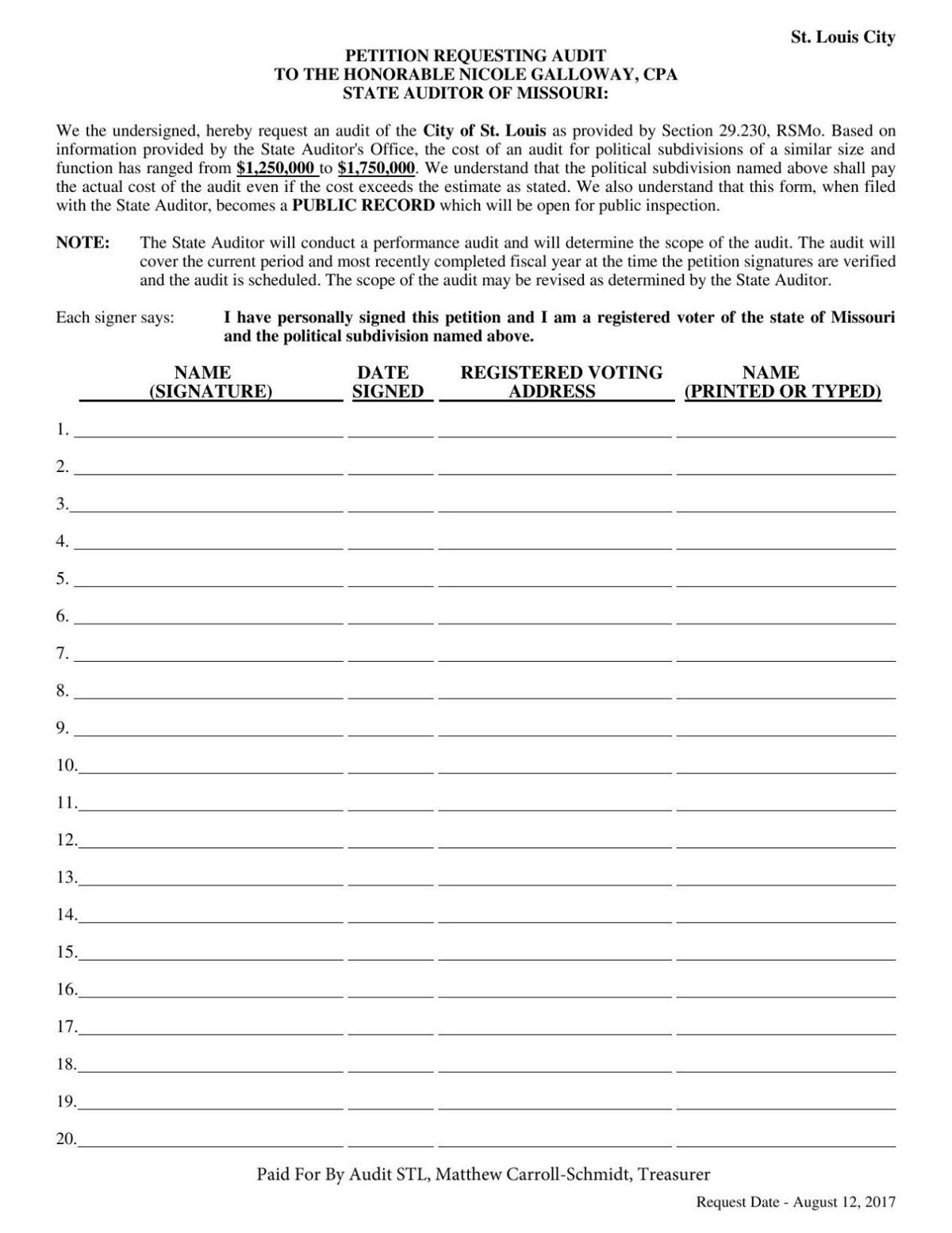 signature sheet