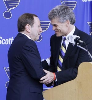 Stillman's group purchases the remaining minority shares of the St. Louis  Blues.