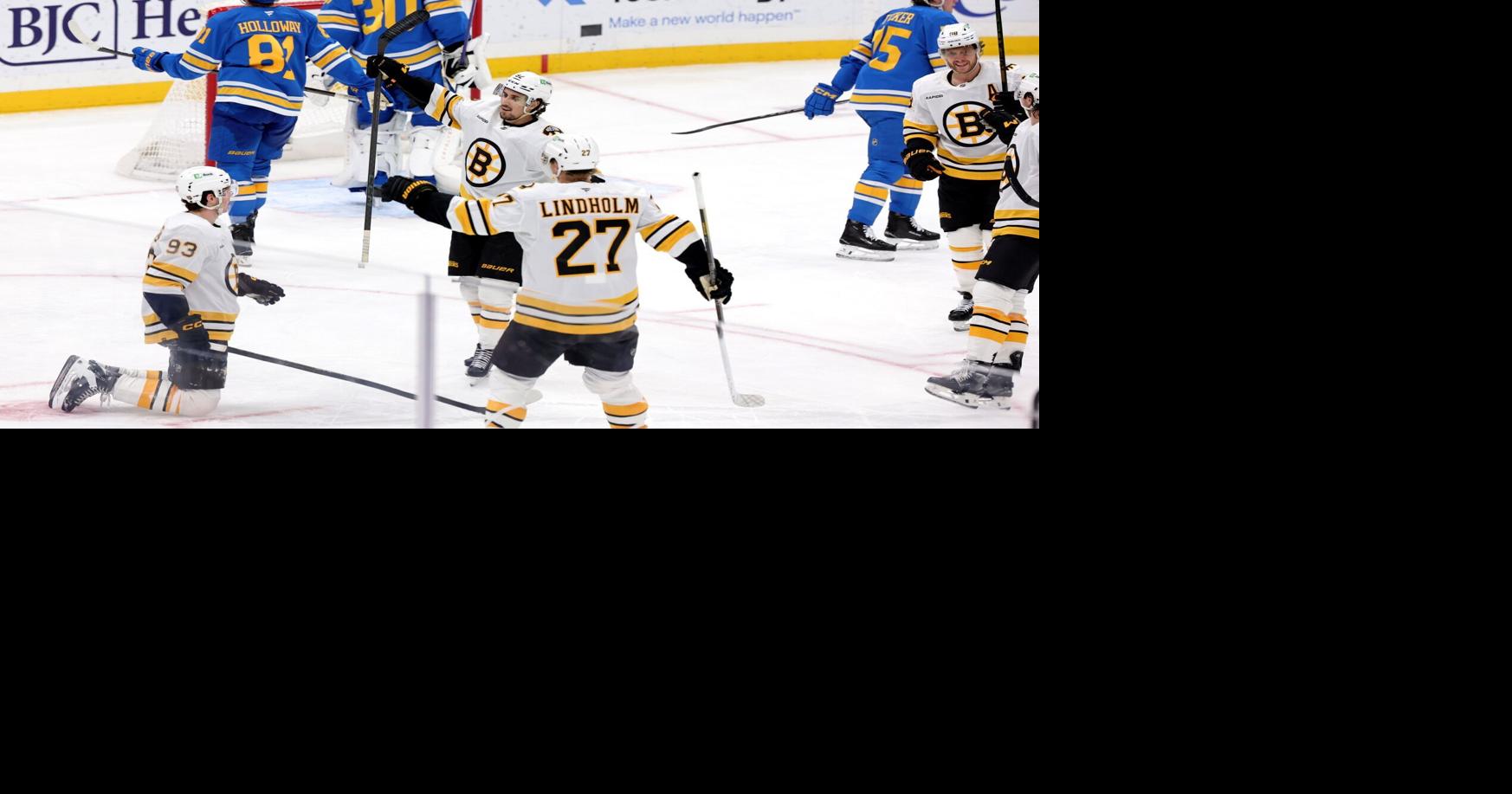 Blues can't keep the good times going, end two-game win streak with 5-2 loss to Bruins