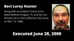Executed June 28, 2000: Bert Leroy Hunter