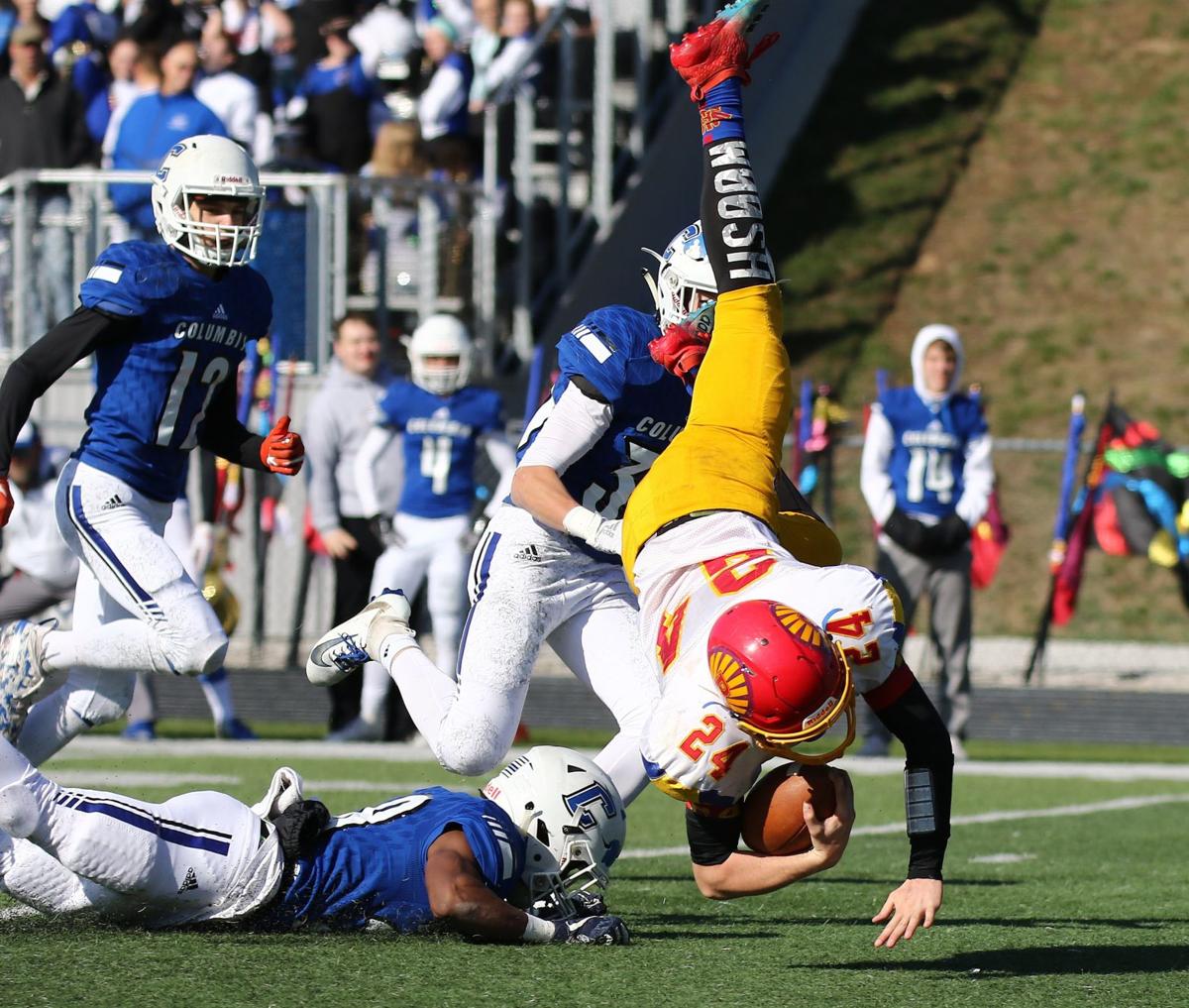 Columbia scores early and often in rolling past Roxana High School Football