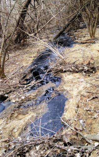 photo of polluted ground water contaminated from leachate