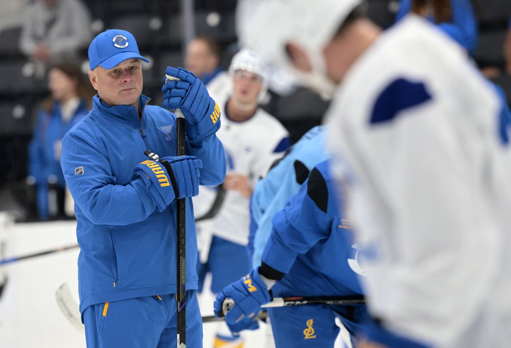 Blues open training camp with new and returning faces