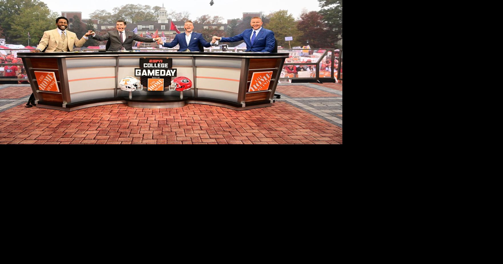 A look at ESPN College GameDay in Athens, on Saturday, Nov. 5