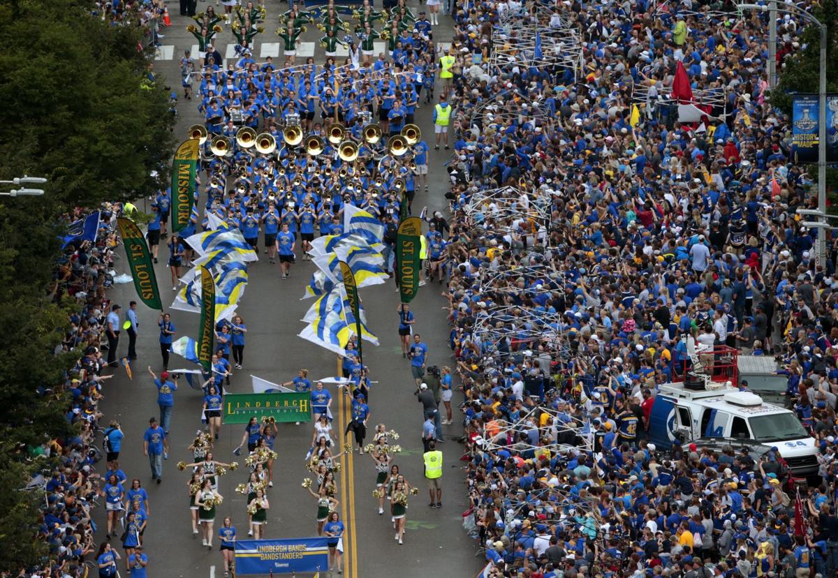 Blues Stanley Cup Parade Roars Through St. Louis As Rain Turns To Sunshine