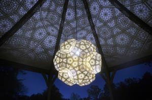 Patterns and light sculpture show at Missouri Botanical Garden
