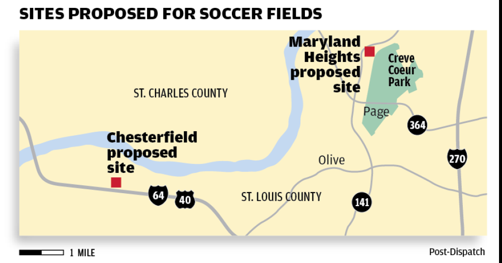 Stenger Soccer Complex Field Map No Goal In Sight, St. Louis County Still Kicking Around Competing Soccer  Proposals | Metro | Stltoday.com