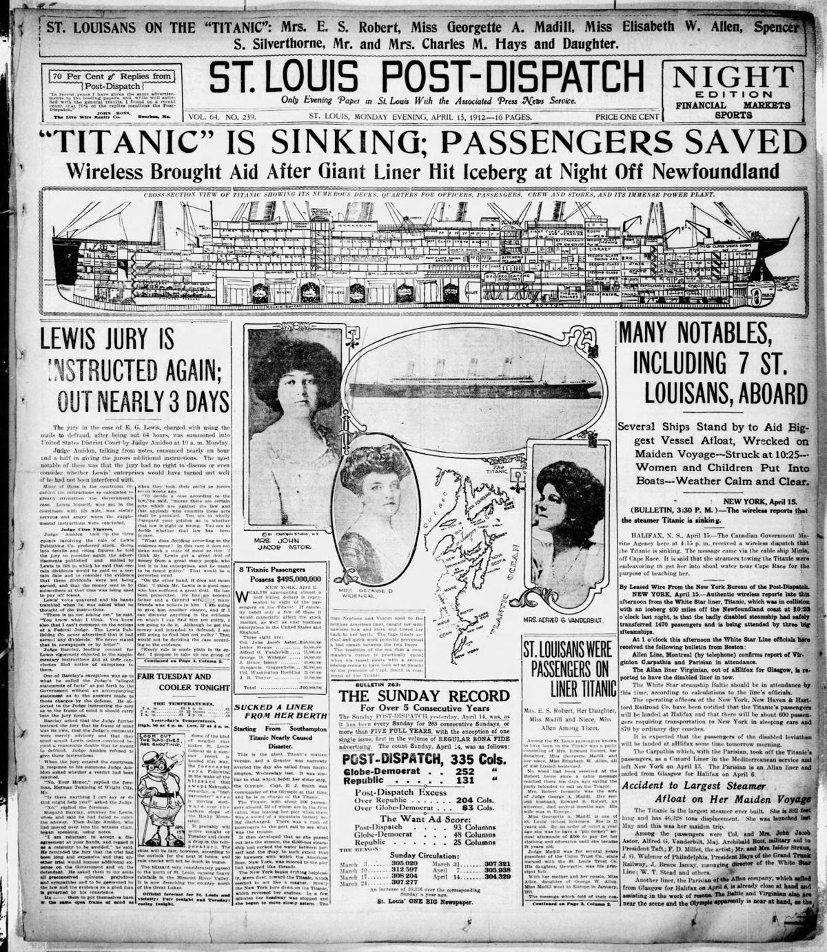 April 14 1912 The Sinking Of The Titanic Here Are Seldom