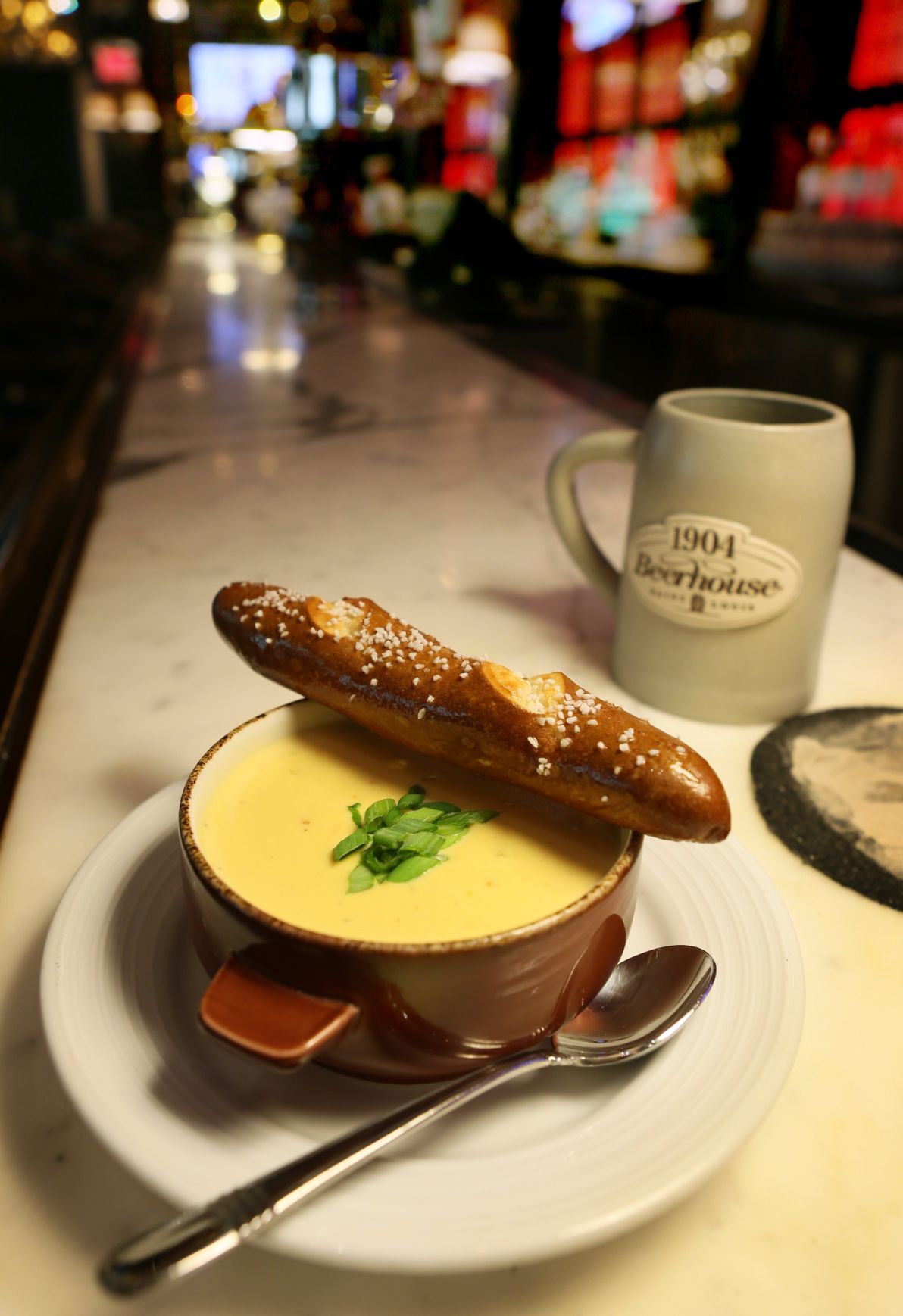 Special Request River City's Beer Cheese Soup is strong on the beer Food and cooking