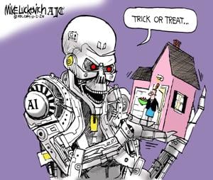 Cartoon: AI (Halloween)