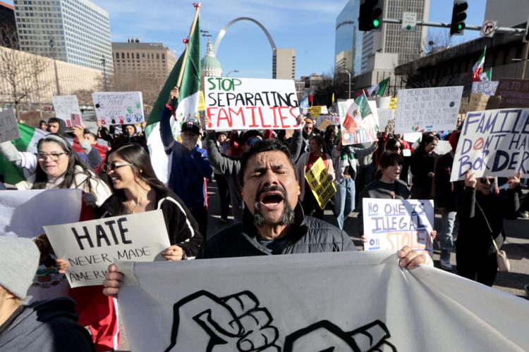 Around 1,000 protest actions by President Donald Trump aimed at cracking down on illegal immigration