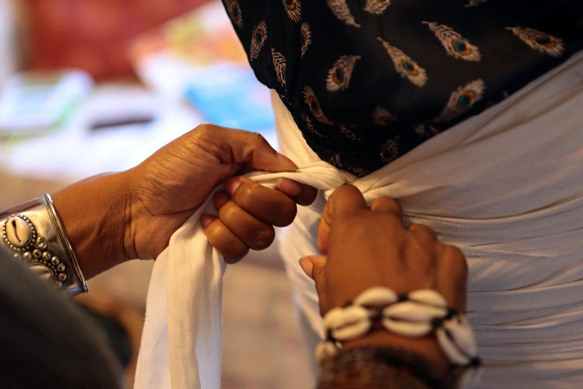 Belly binding helps women heal emotionally and physically after birth