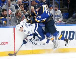 SECOND PERIOD UPDATE: Blues have chances but can't score, still trail 1-0