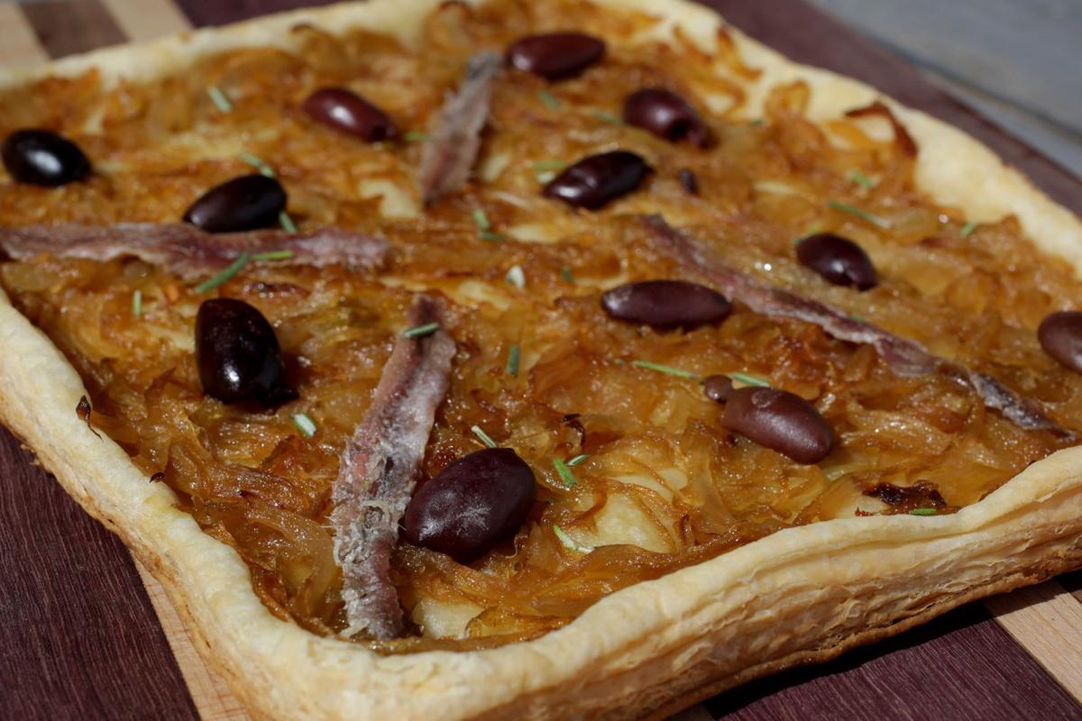 Caramelized Onion Tart with Kalamata Olives