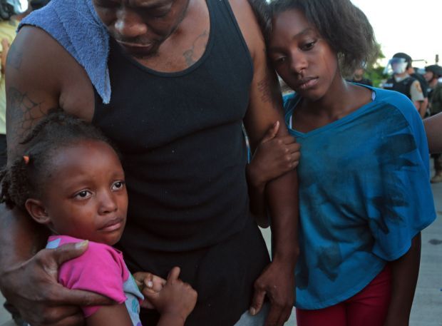 Wednesday night protest in Ferguson