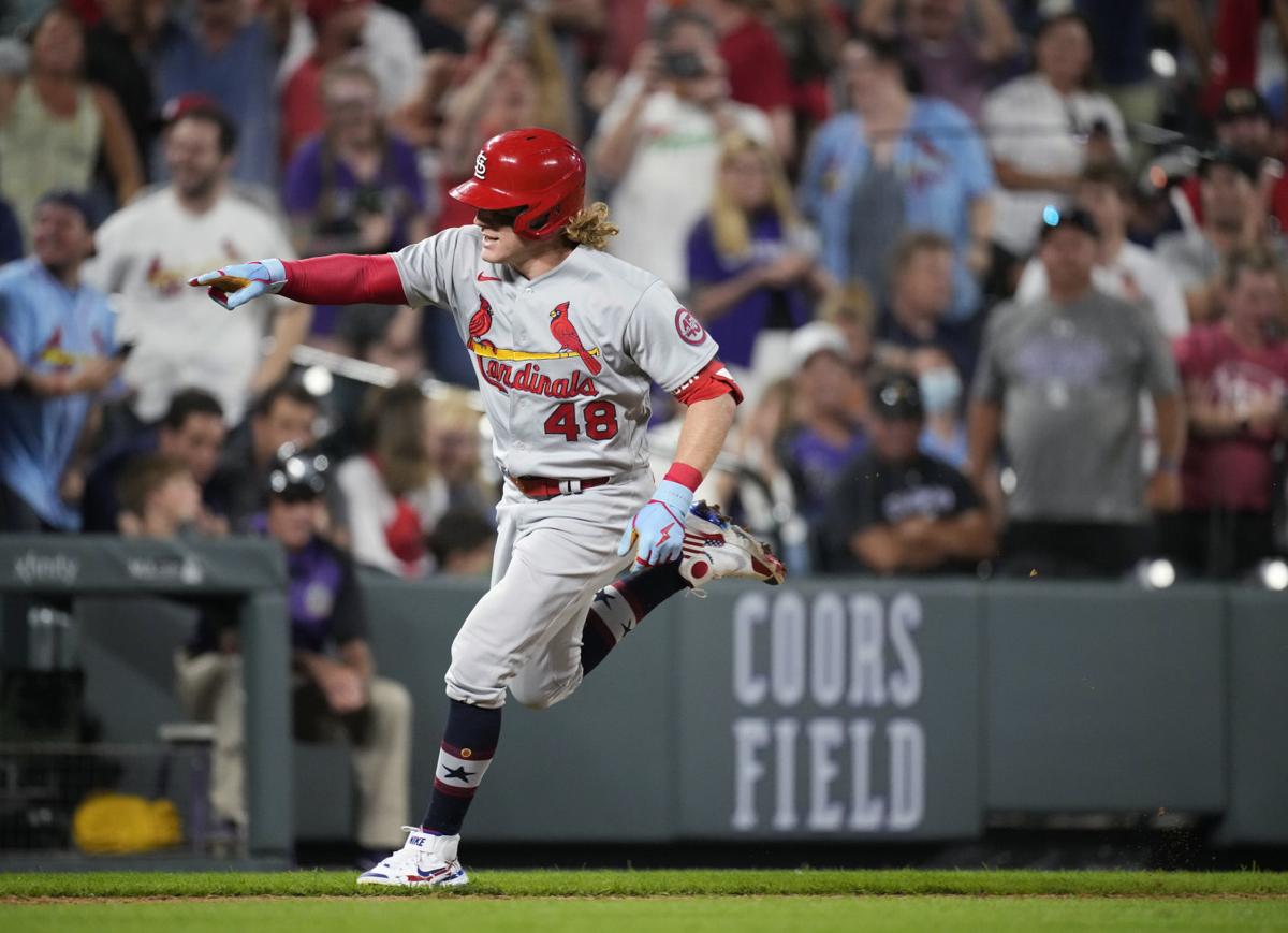Grand Recovery Bader S Slam Punctuates Cardinals 10th Inning Jubilee Rally To Rout Rockies 9 3 St Louis Cardinals Stltoday Com