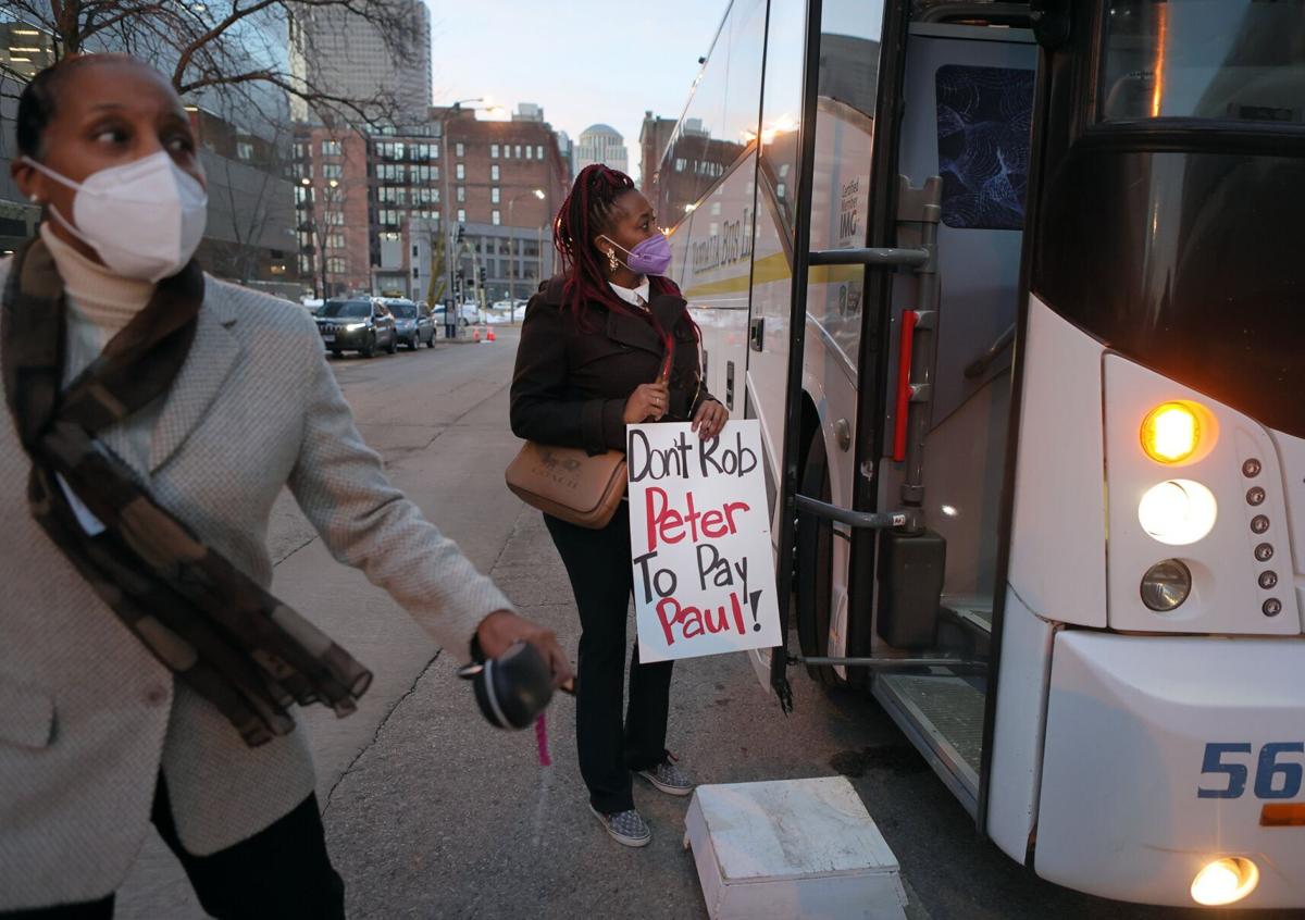 St. Louis Public Schools parents and advocates ride bus to Jefferson City to lobby lawmakers