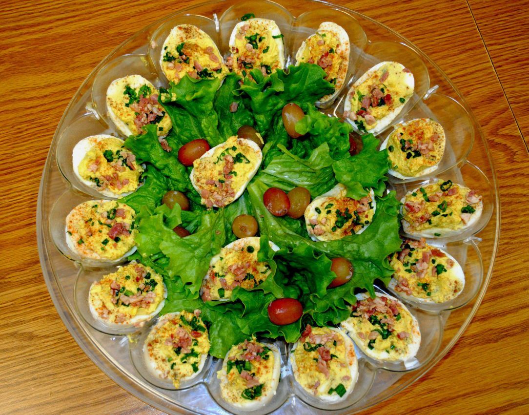 What's Cooking Fancy deviled eggs are cook's signature Food and