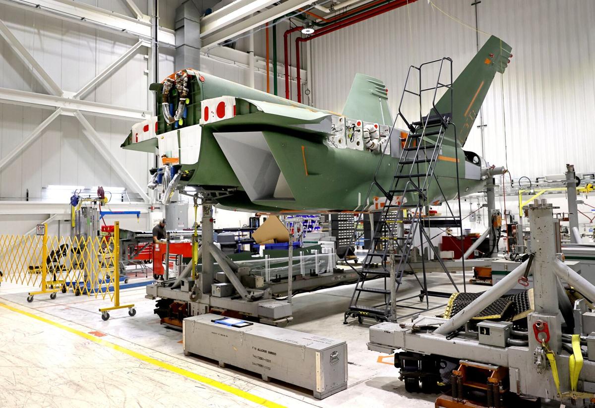 Boeing F/A-18 fighter jet manufacturing in St. Louis