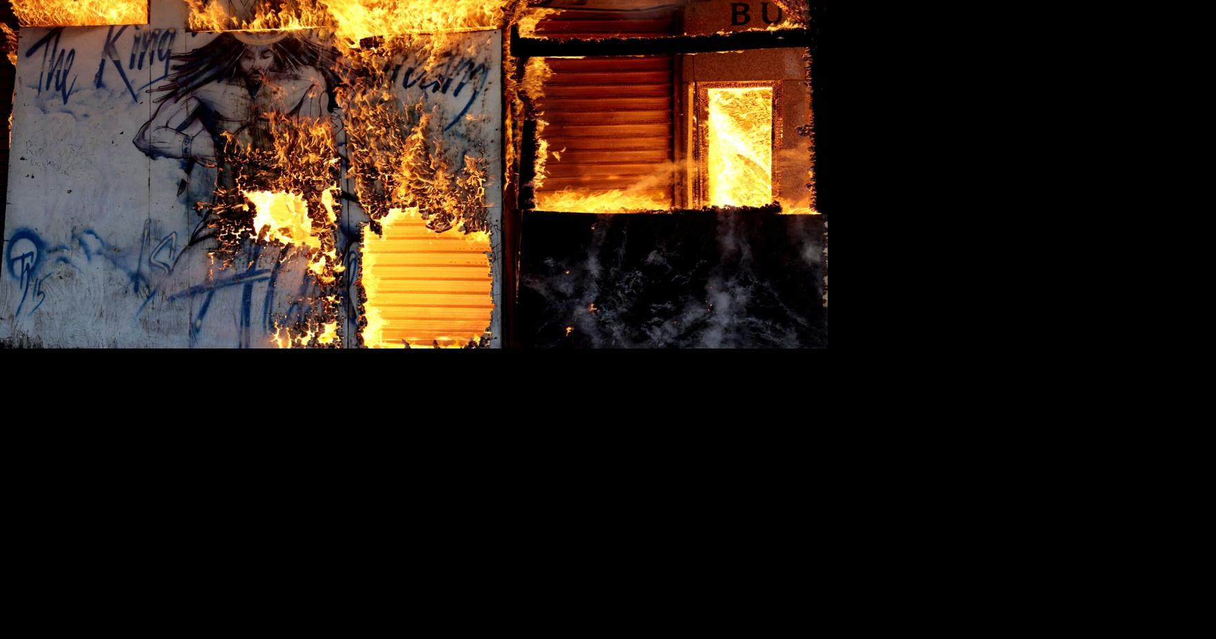 Photos: Fire engulfs abandoned building in North City with 
