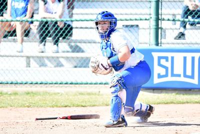 SLU softball catcher Abby Mallo