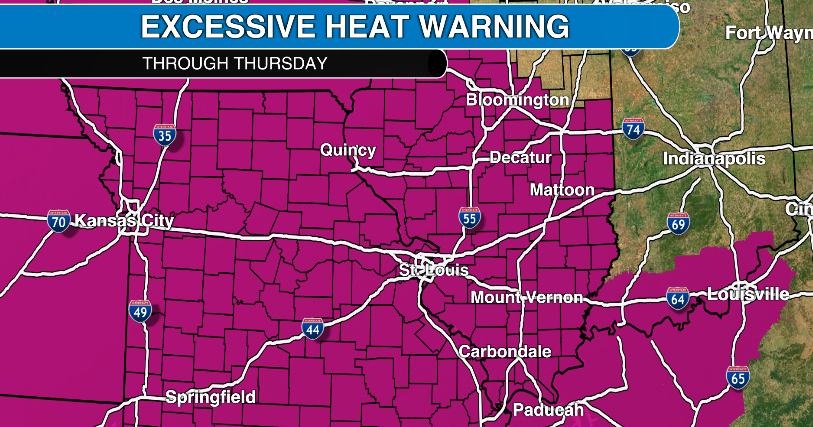 Extreme heat expected to worsen across Missouri and Illinois. Here’s how hot it will get