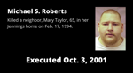 Executed Oct. 3, 2001: Michael S. Roberts