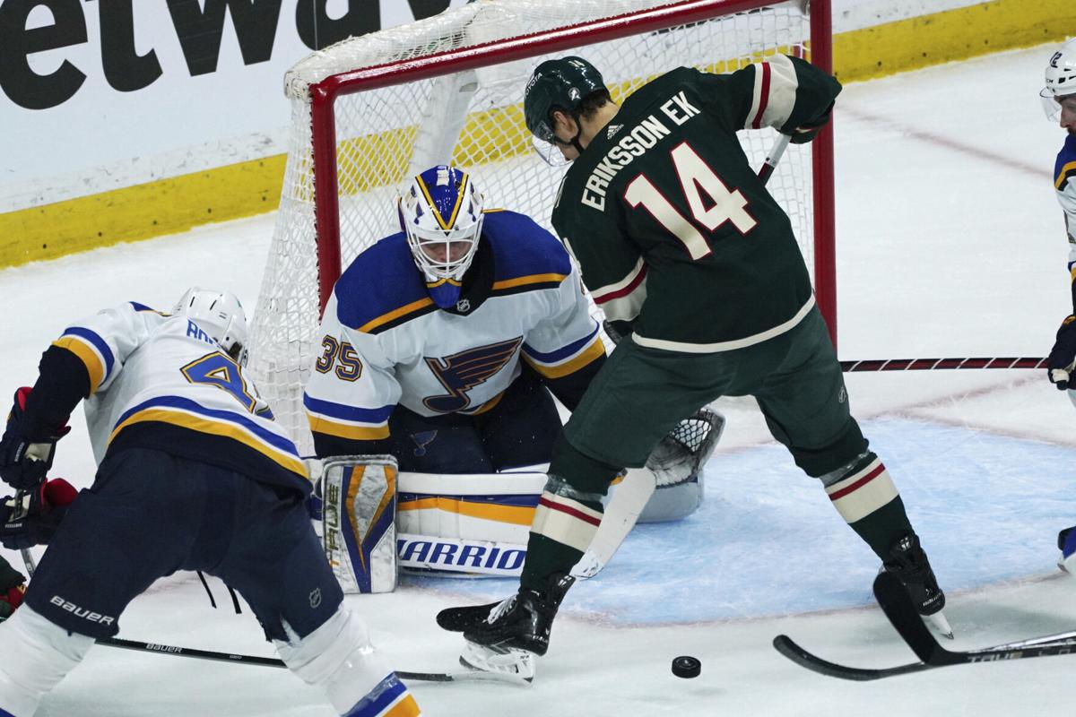 Blues shut down Wild offense, take 4-0 victory in Game 1 of NHL playoffs