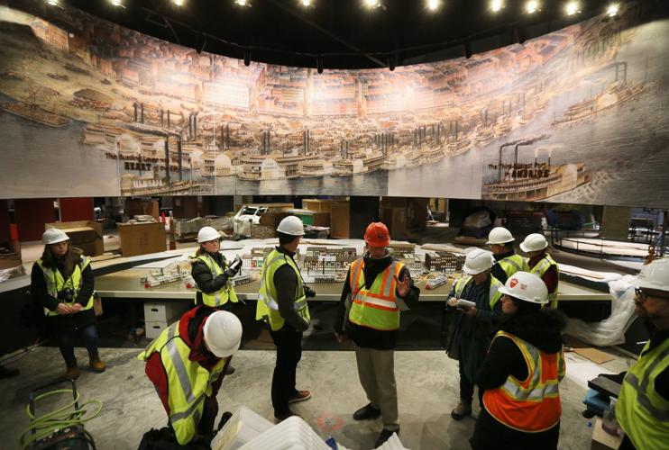 Tour of construction at  Arch Museum