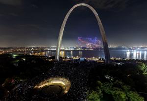 Fireworks over St. Louis