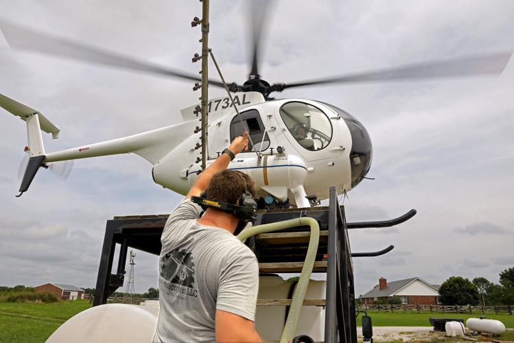 Crop spraying to save fungal spread