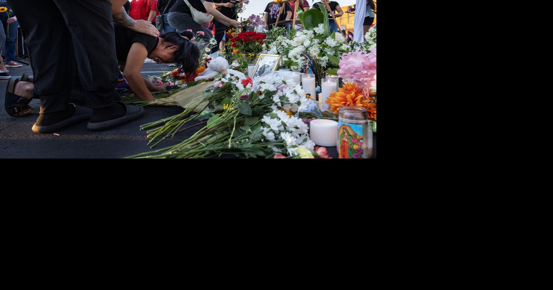 Hunderte versammeln sich, um um ermordete Eltern aus Overland nach ihrer ...
