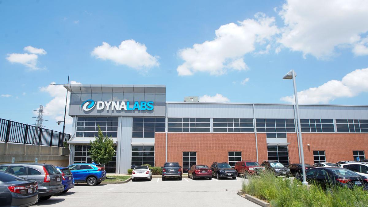 The headquarters of testing firm DYNALABS are seen in St Louis