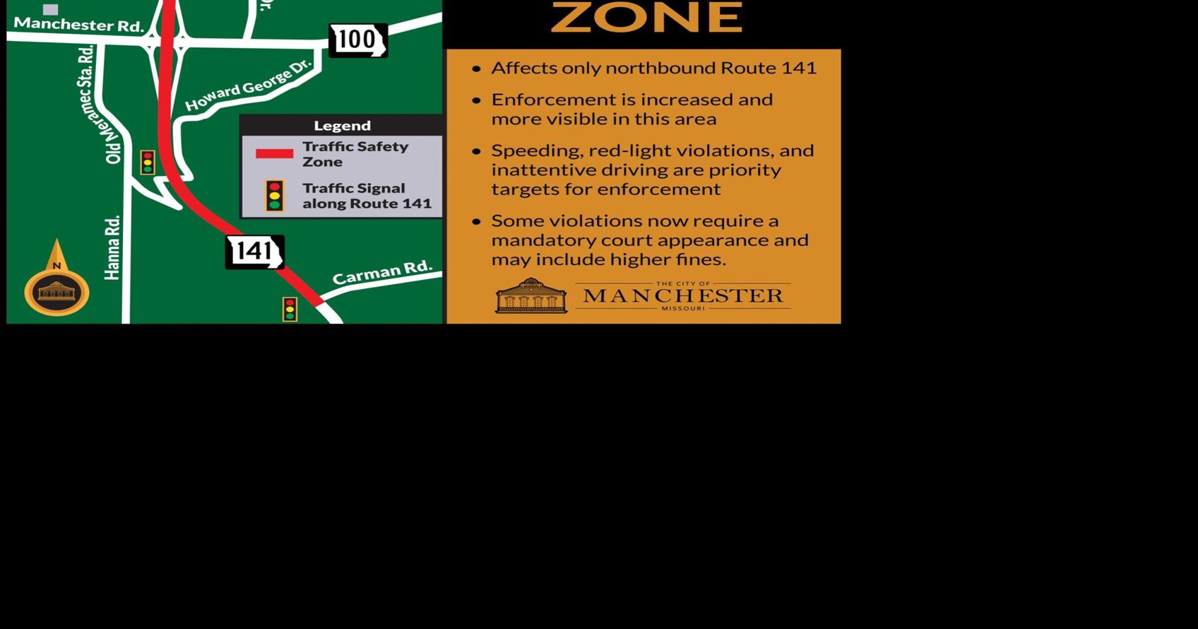 Travel Safe Zone Created on Route 141