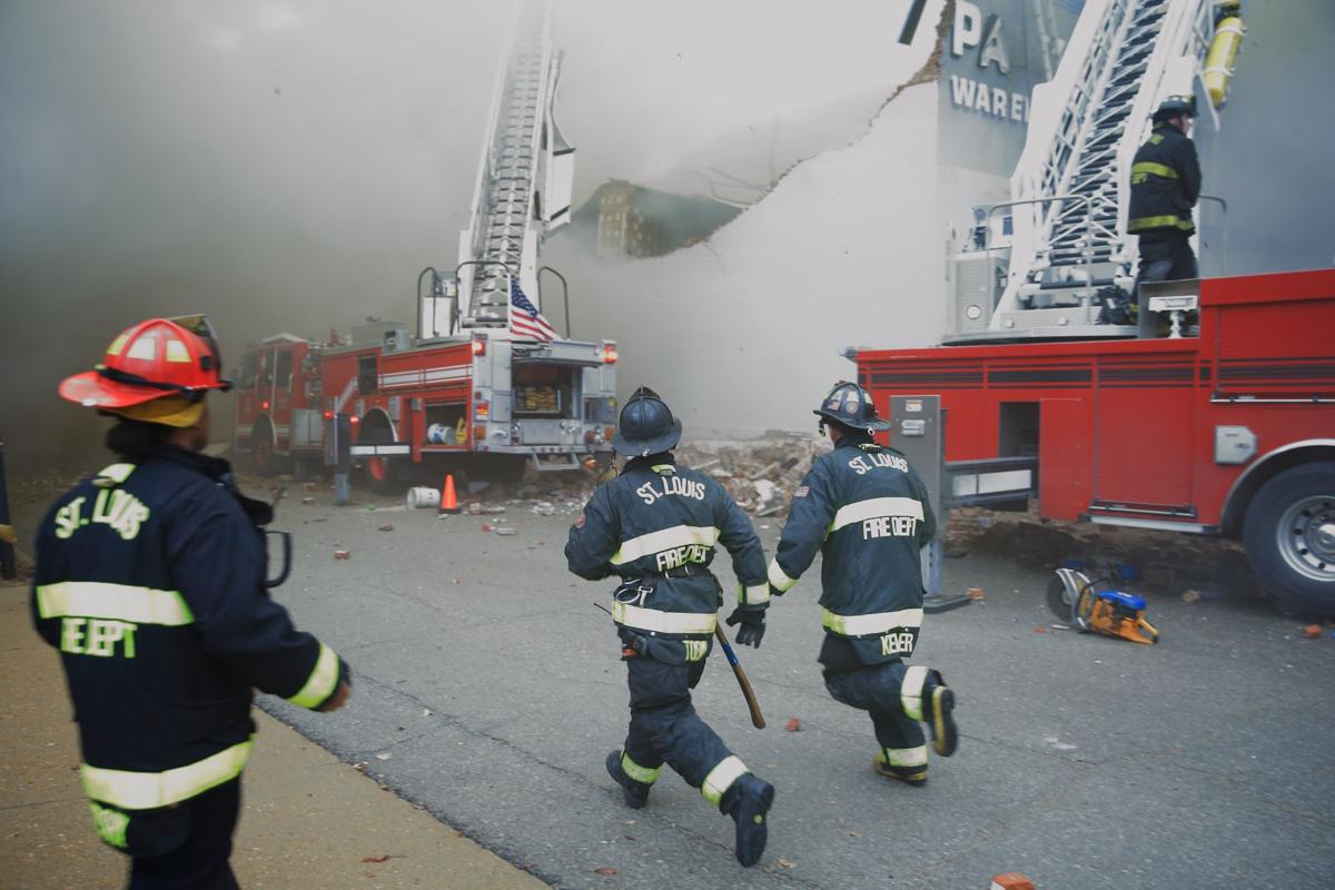 Five alarm warehouse fire in St. Louis