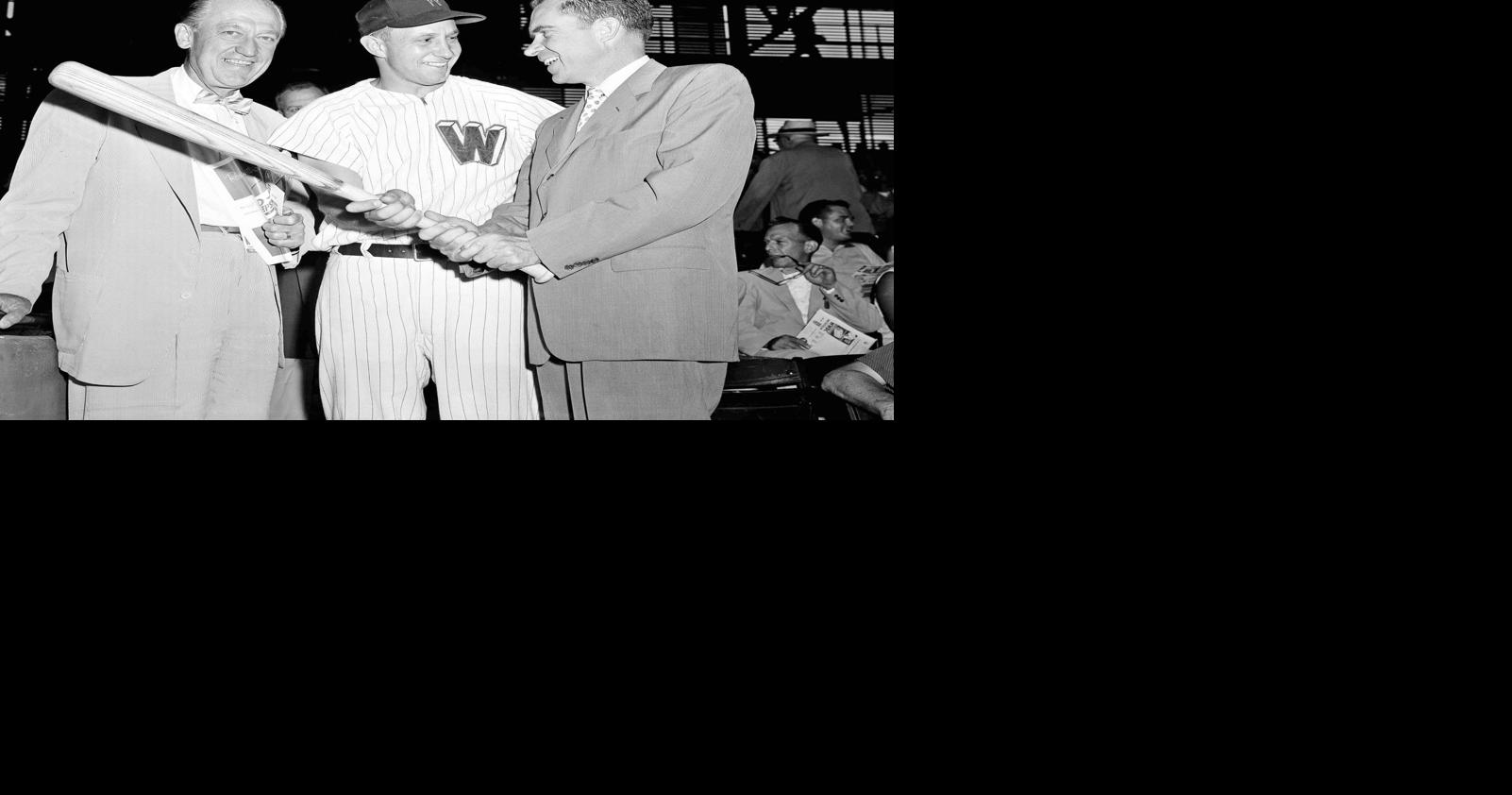 Sold at Auction: 1958 Washington Senators home jersey from Damn Yankees  along with Roy Sievers professional model hat.