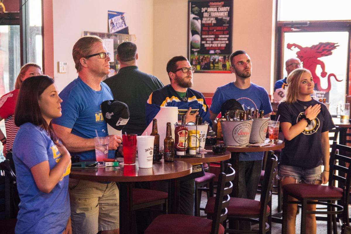 Blues Fans at Hotshots Fenton during Stanley Cup Final Game 5