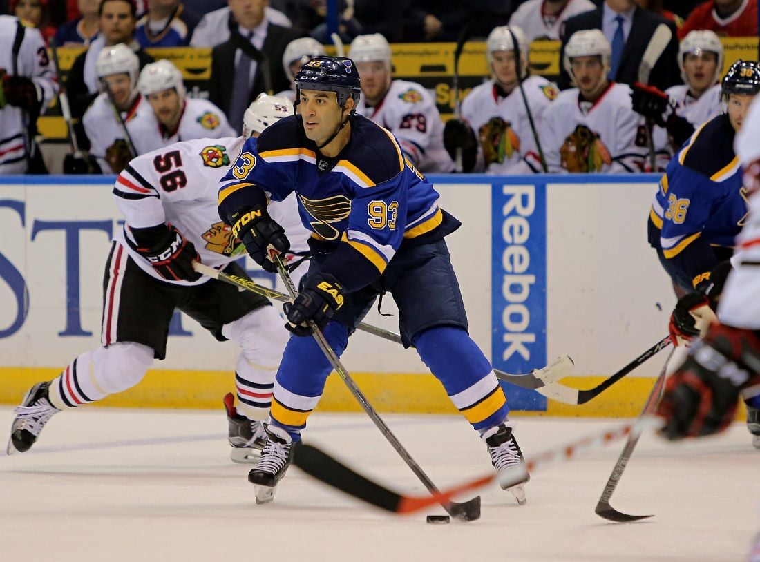 Reebok NHL St. Louis Blues Playoff Center Ice FlexFit -cap