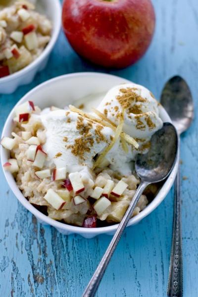 Carmelized Apple Ginger Rice Pudding