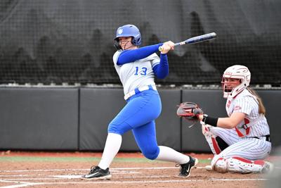 SLU softball catcher Abby Mallo