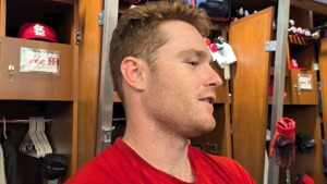 'I ran straight into the wall': Cardinals' Nathan Church describes trying to rob HR