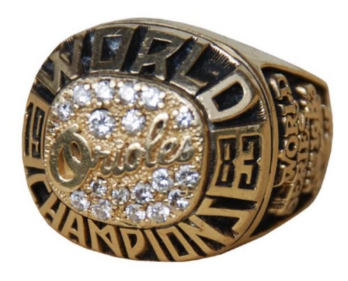 1983 Baltimore Orioles World Series Baseball Championship Ring