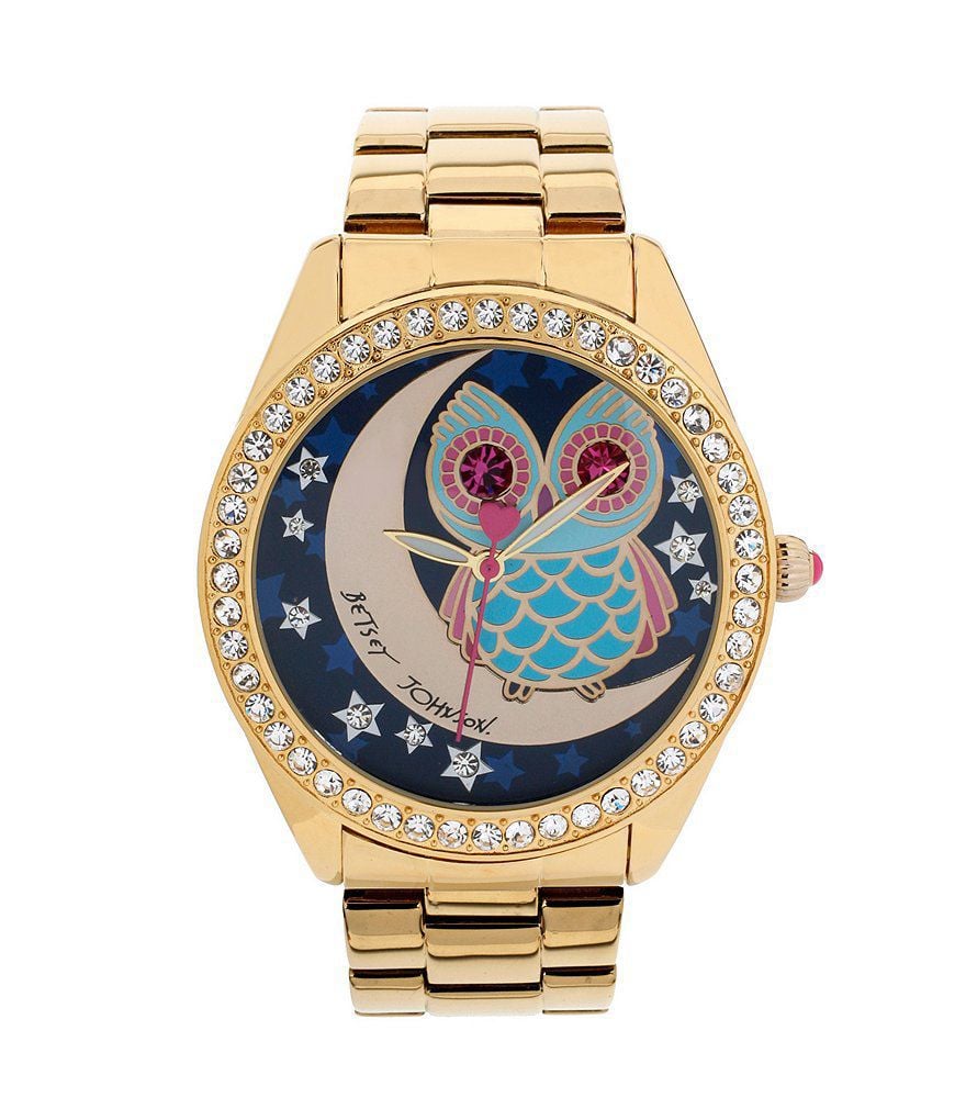 Betsey johnson owl watch sale