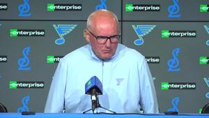 Full video: Blues GM Doug Armstrong addresses first-round draft moves