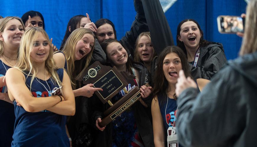 Class 2 girls swimming and diving championships